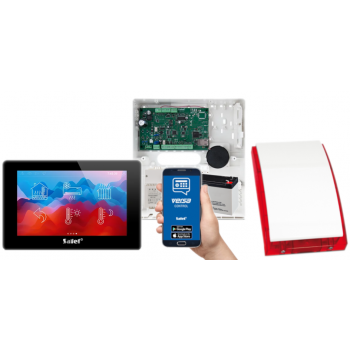 SYSTEM ALARMOWY SATEL VERSA IP INT-TSH2-B 7Ah AWT150 + SYRENA SP-4001R